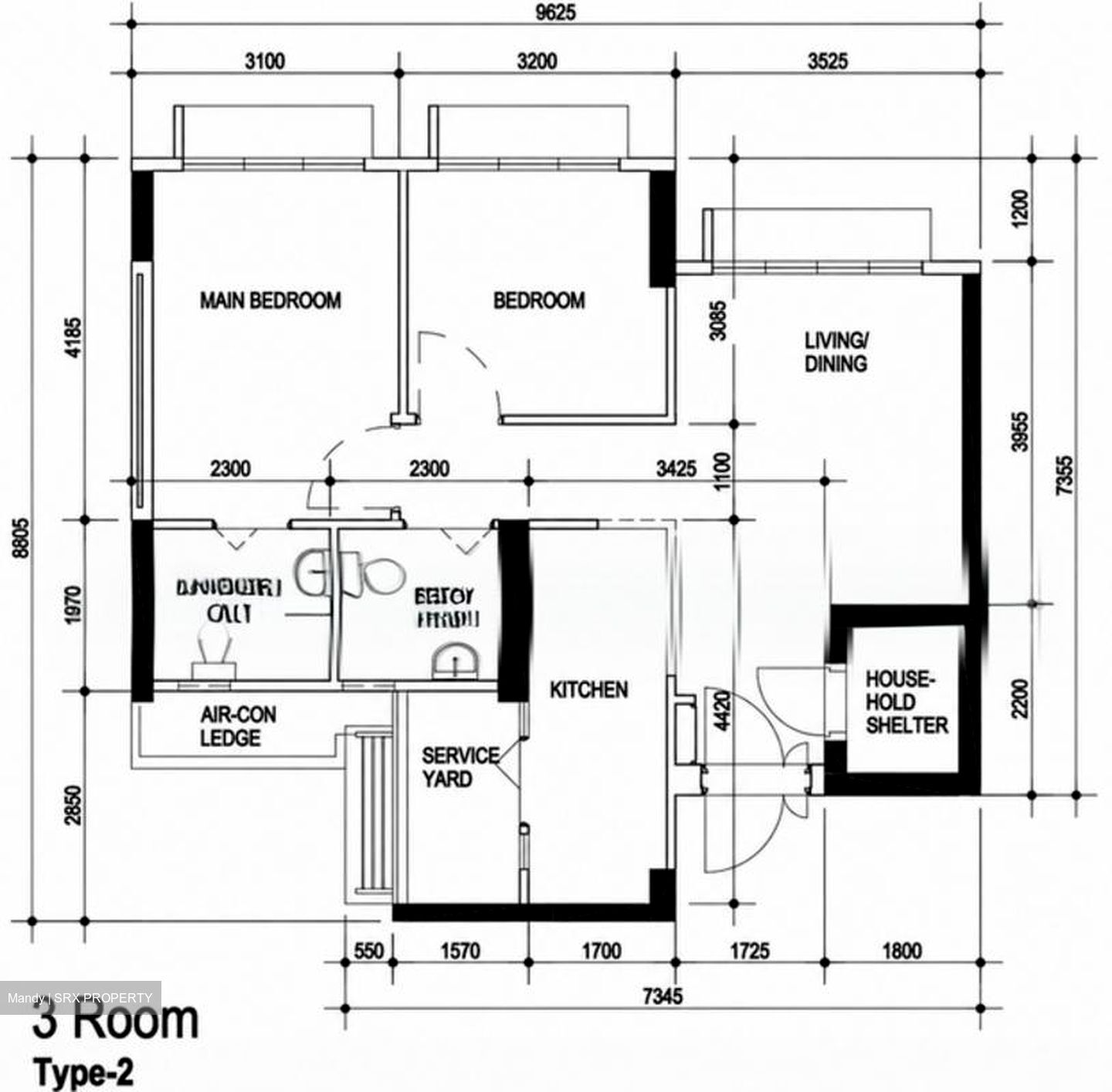 Blk 114B Alkaff Oasis (Toa Payoh), HDB 3 Rooms #568288671